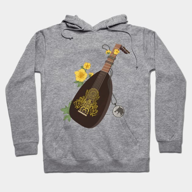 Lute, Medallion, and Buttercups Hoodie by aviaa